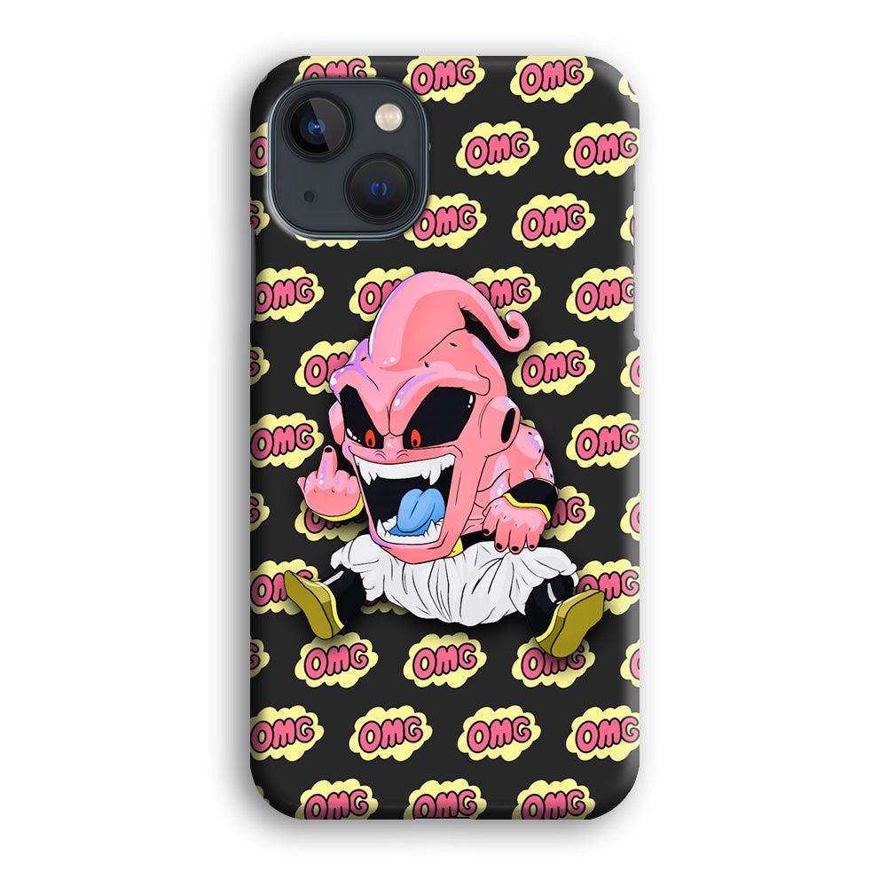 Kid Buu OMG Word Patern iPhone 15 Plus Case-Oxvistore