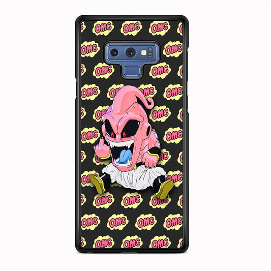 Kid Buu OMG Word Patern Samsung Galaxy Note 9 Case-Rubber White (2D Case)-Oxvistore