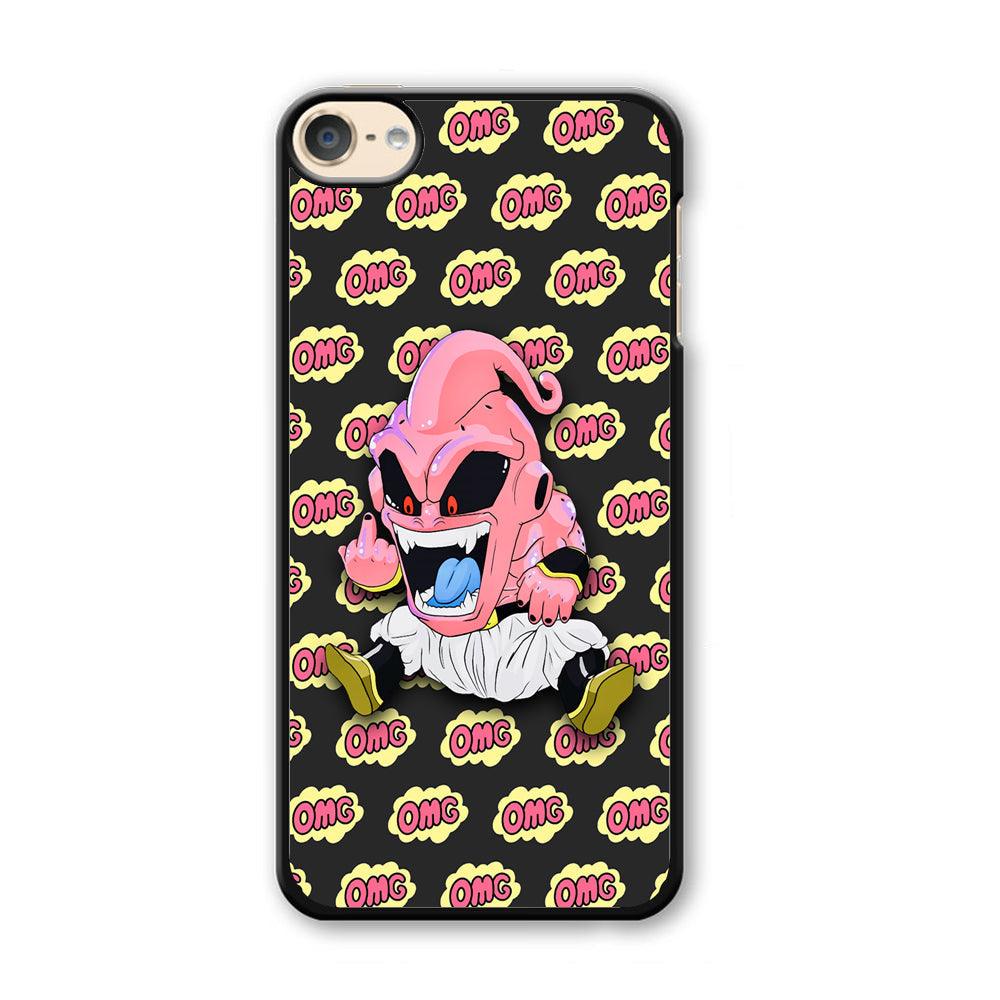 Kid Buu OMG Word Patern iPod Touch 6 Case-Plastic Black (2D Case)-Oxvistore