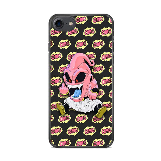 Kid Buu OMG Word Patern iPhone 8 Case-Tempered Glass Case-Oxvistore