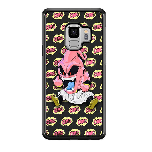 Kid Buu OMG Word Patern Samsung Galaxy S9 Case-Rubber White (2D Case)-Oxvistore