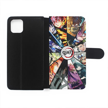 Kimetsu no Yaiba Collage Flip Wallet Phone Case