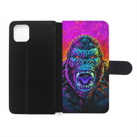 King Kong Godzilla Colorful Flip Wallet Phone Case