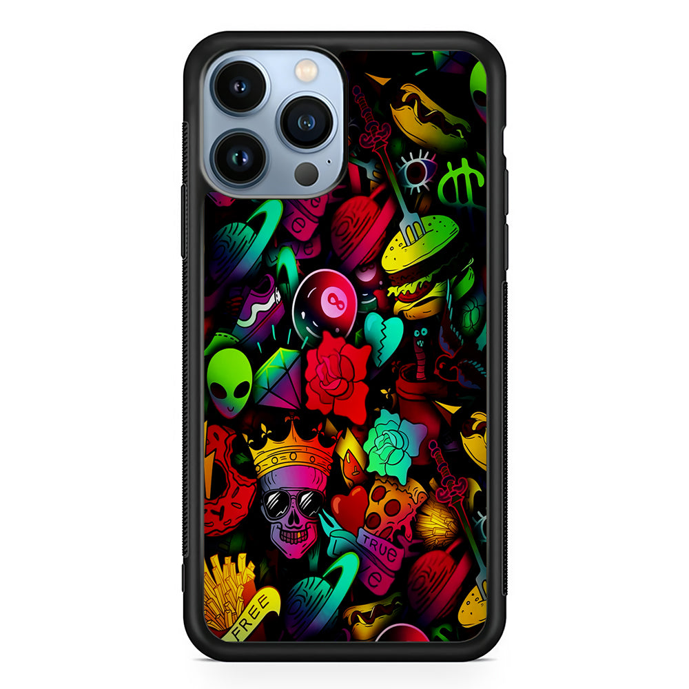 King Life Doodle Artistic 2D Rubber Phone Case