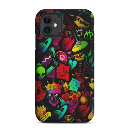 King Life Doodle Artistic 2 in 1 Tough Phone Case