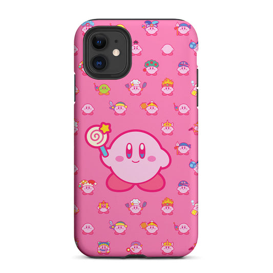 Kirby and His Transformation Forms 2 in 1 Tough Phone Case