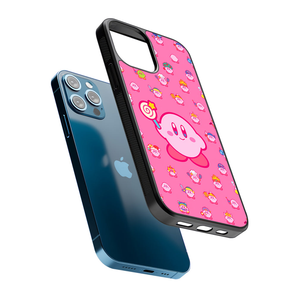 Kirby and His Transformation Forms 2D Rubber Phone Case