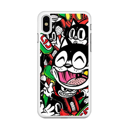 Kitty Club Party iPhone X Case-Oxvistore