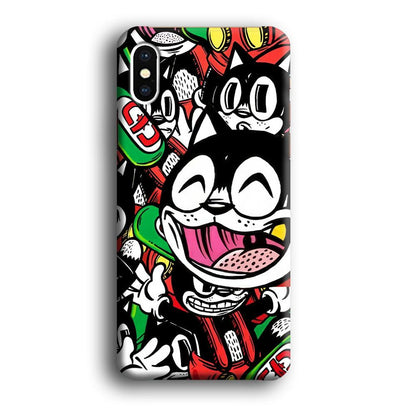 Kitty Club Party iPhone X Case-Oxvistore