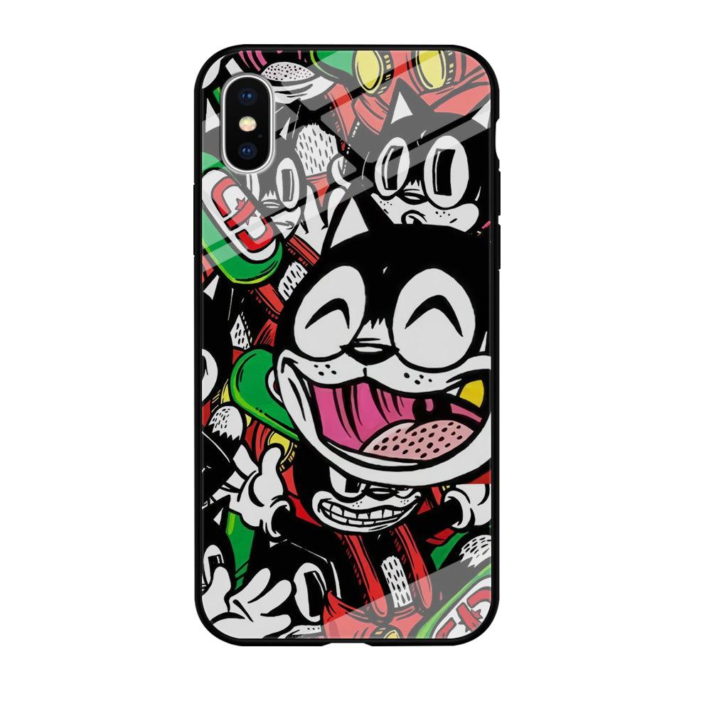 Kitty Club Party iPhone X Case-Oxvistore