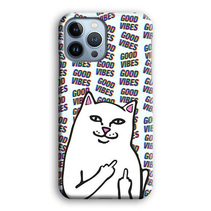 Kitty Good Vibes Campaign iPhone 15 Pro Case-Oxvistore