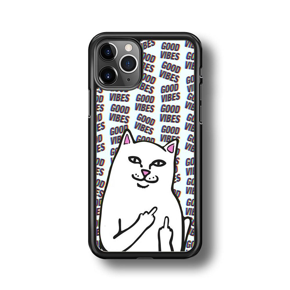 Kitty Good Vibes Campaign iPhone 11 Pro Max Case-Oxvistore