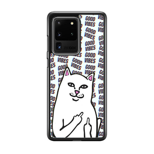 Kitty Good Vibes Campaign Samsung Galaxy S20 Ultra Case-Oxvistore