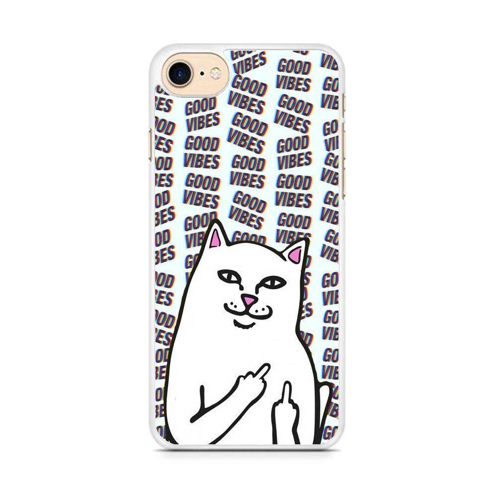 Kitty Good Vibes Campaign iPhone 8 Case-Oxvistore