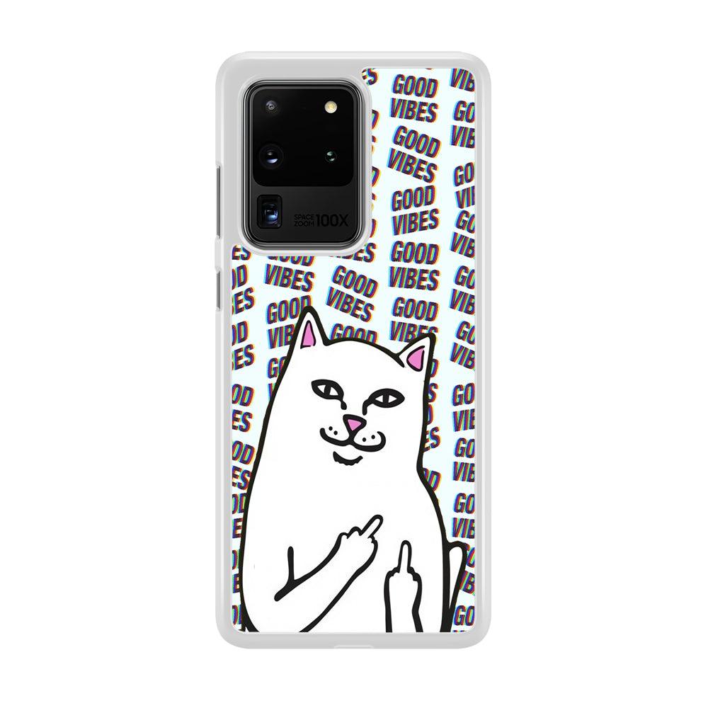 Kitty Good Vibes Campaign Samsung Galaxy S20 Ultra Case-Oxvistore