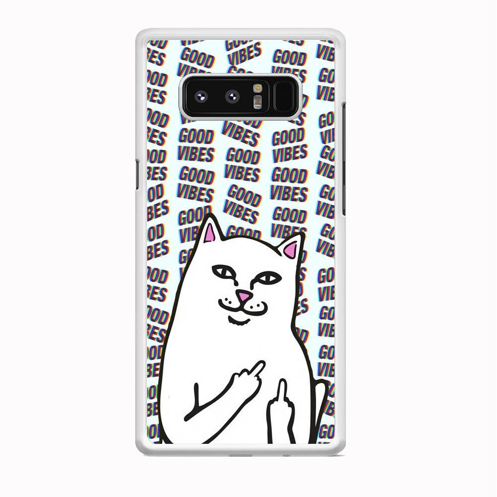 Kitty Good Vibes Campaign Samsung Galaxy Note 8 Case-Oxvistore