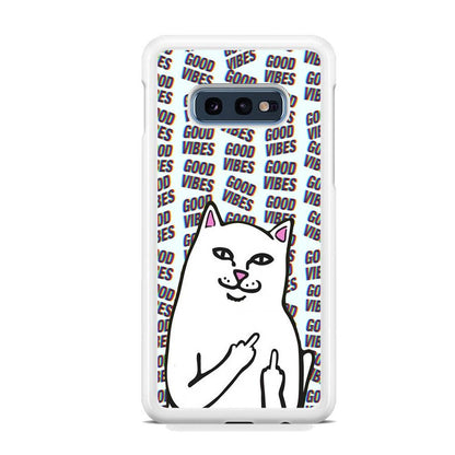 Kitty Good Vibes Campaign Samsung Galaxy S10E Case-Oxvistore