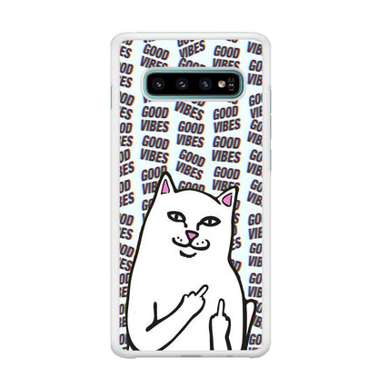 Kitty Good Vibes Campaign Samsung Galaxy S10 Plus Case-Oxvistore