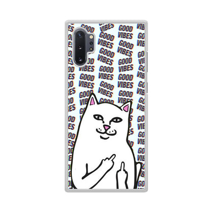 Kitty Good Vibes Campaign Samsung Galaxy Note 10 Plus Case-Oxvistore