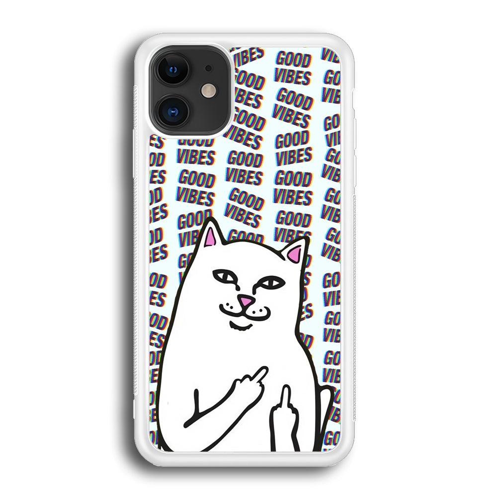 Kitty Good Vibes Campaign iPhone 12 Case-Oxvistore