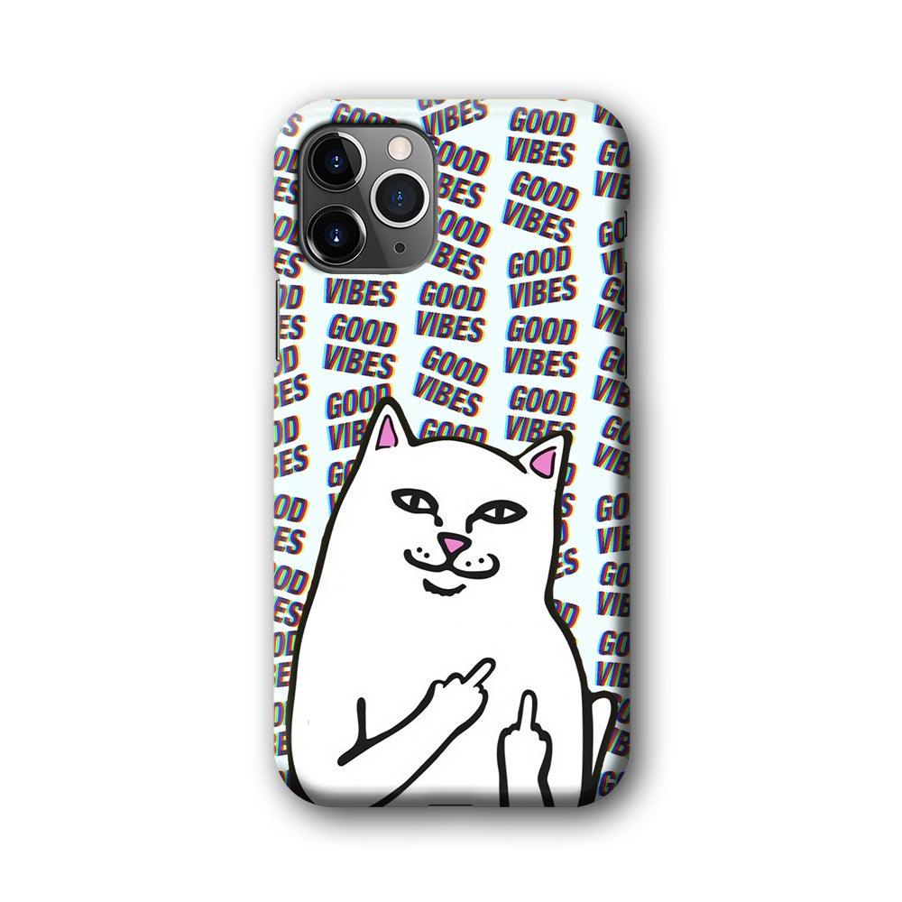 Kitty Good Vibes Campaign iPhone 11 Pro Max Case-Oxvistore