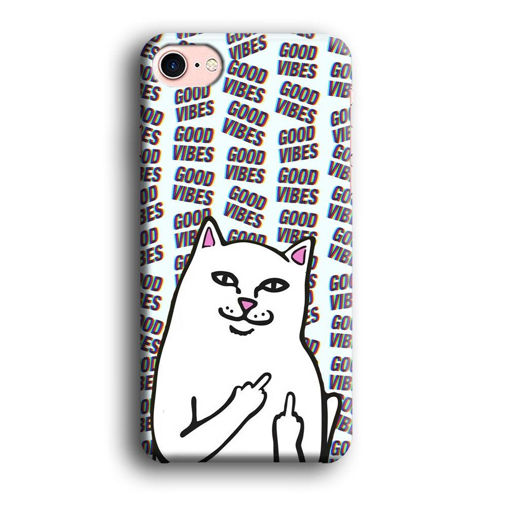 Kitty Good Vibes Campaign iPhone 8 Case-Oxvistore