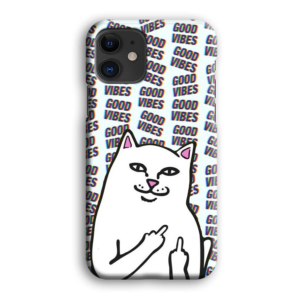 Kitty Good Vibes Campaign iPhone 12 Case-Oxvistore