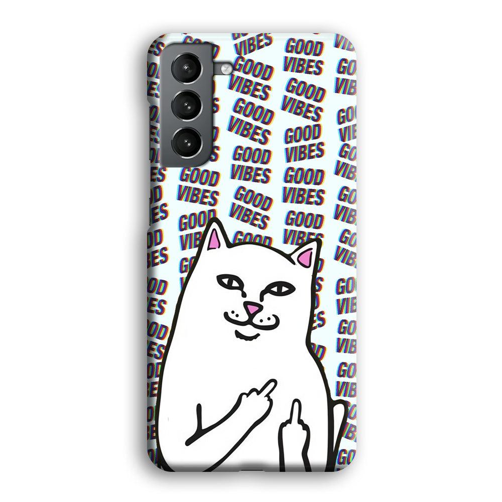 Kitty Good Vibes Campaign Samsung Galaxy S21 Plus Case-Oxvistore