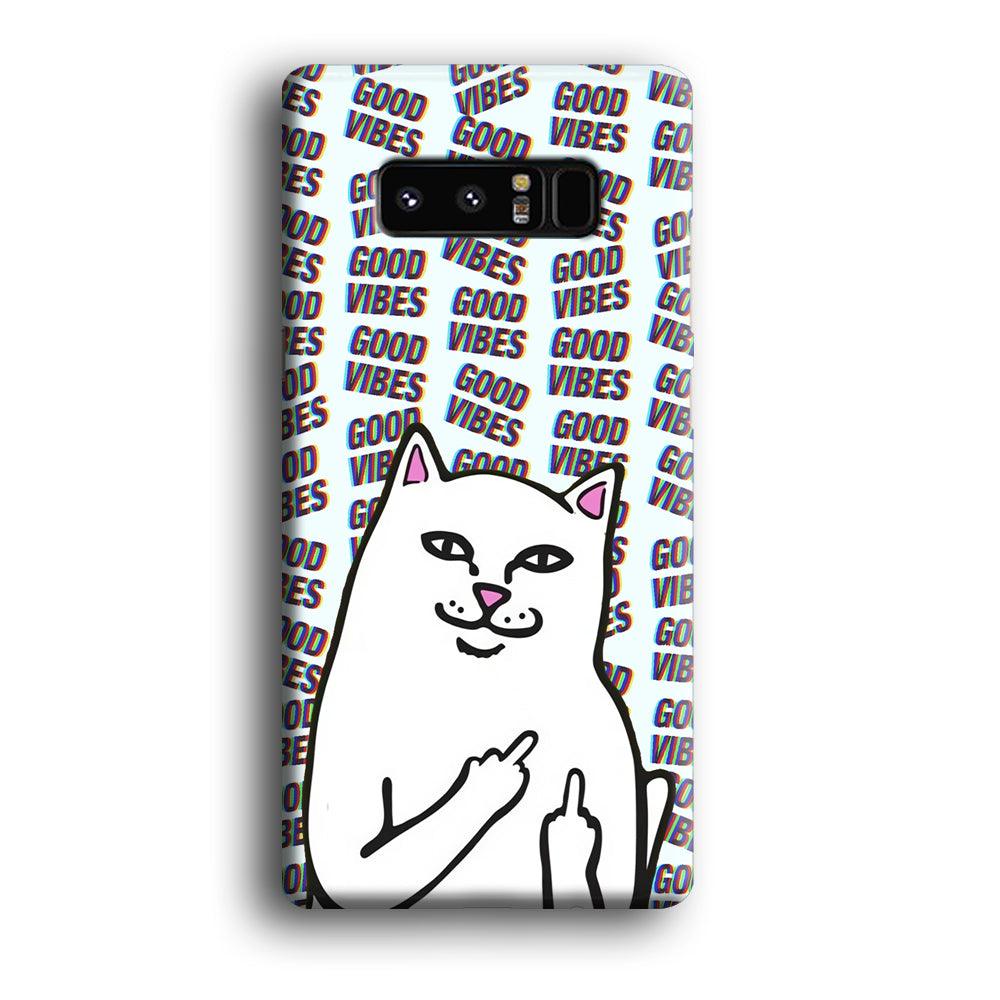 Kitty Good Vibes Campaign Samsung Galaxy Note 8 Case-Oxvistore