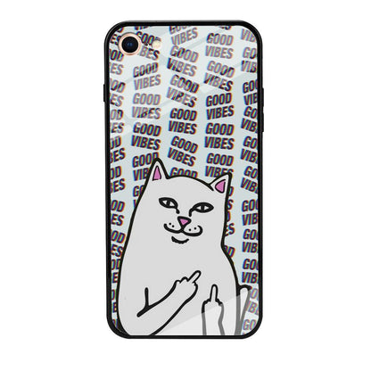 Kitty Good Vibes Campaign iPhone 8 Case-Oxvistore