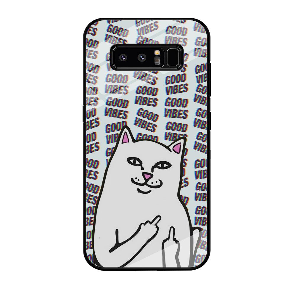 Kitty Good Vibes Campaign Samsung Galaxy Note 8 Case-Oxvistore