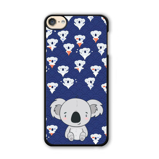 Koala Face of Happiness iPod Touch 6 Case-Plastic Black (2D Case)-Oxvistore