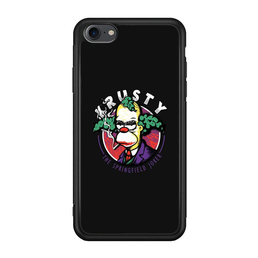 Krusty The Joker Springfield iPhone 7 Case-Rubber Black (2D Case)-Oxvistore