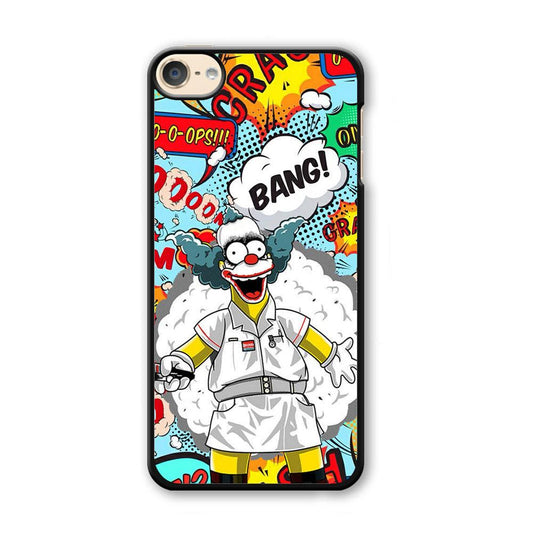 Krusty Joker Bang iPod Touch 6 Case-Plastic White (2D Case)-Oxvistore