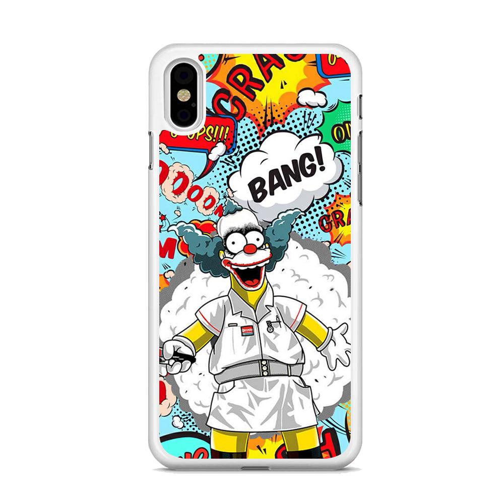 Krusty Joker Bang iPhone X Case-Oxvistore