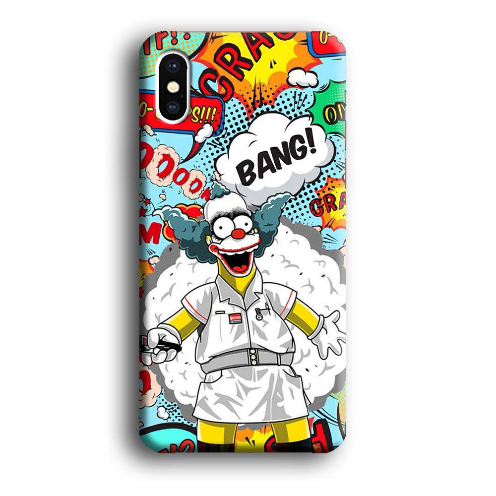 Krusty Joker Bang iPhone X Case-Oxvistore