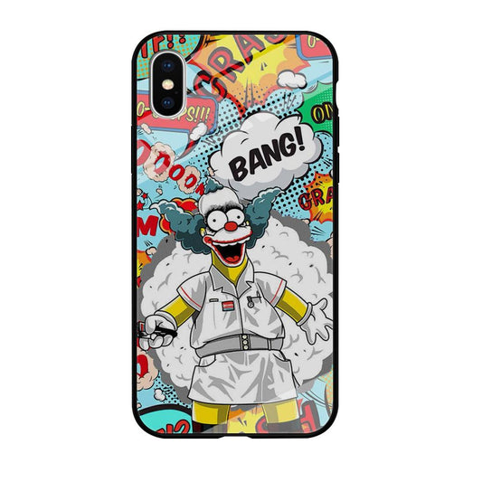 Krusty Joker Bang iPhone X Case-Oxvistore