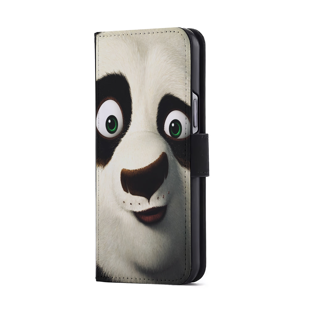 Kung Fu Panda Closeup Flip Wallet Phone Case