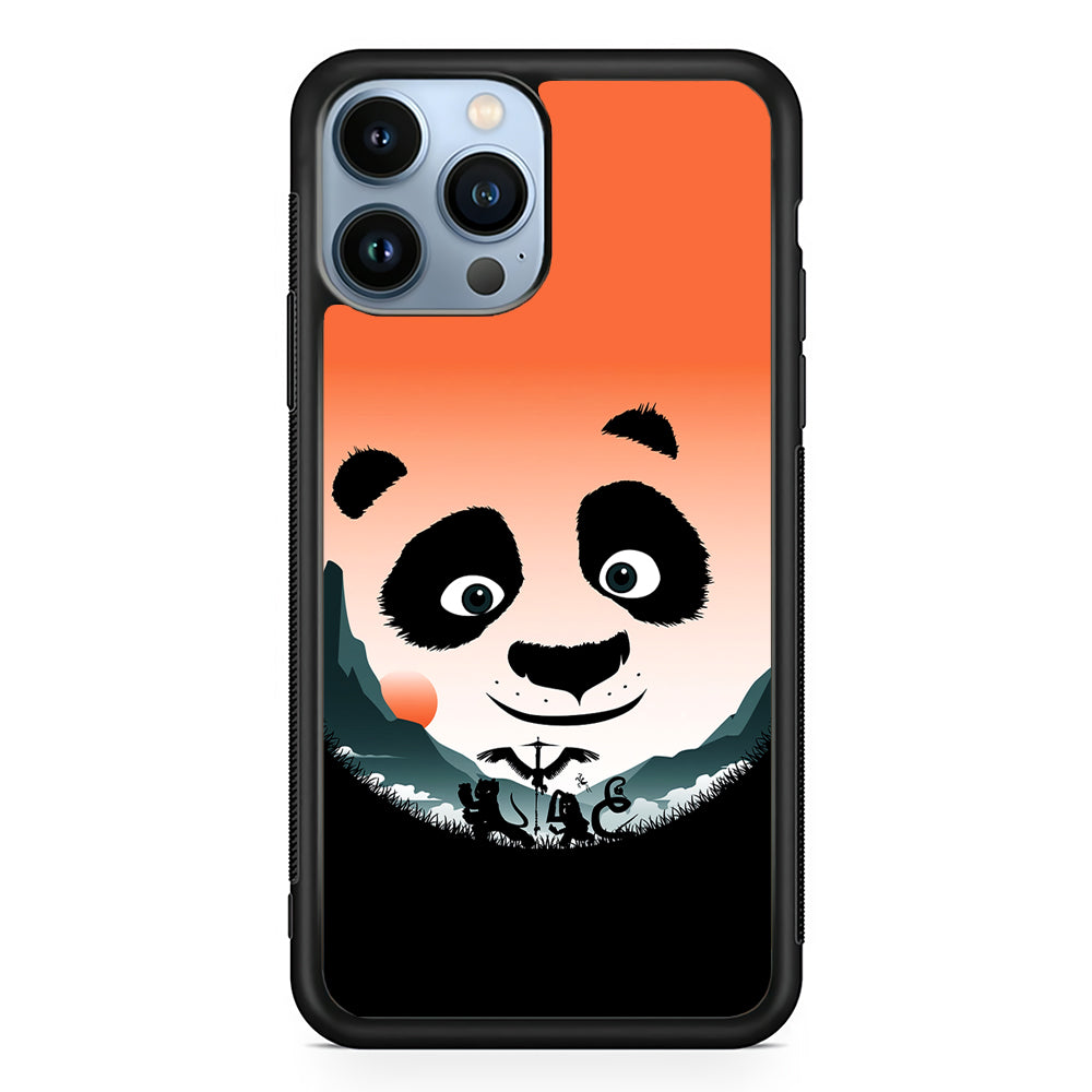 Kung Fu Panda Exercise 2D Rubber Phone Case