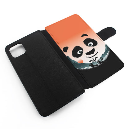 Kung Fu Panda Exercise Flip Wallet Phone Case