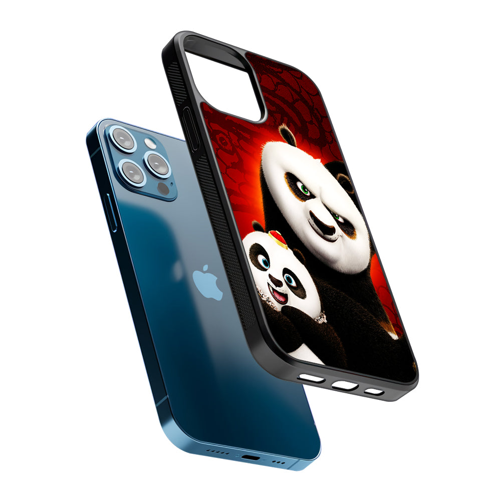 Kung Fu Panda With Baby Po 2D Rubber Phone Case