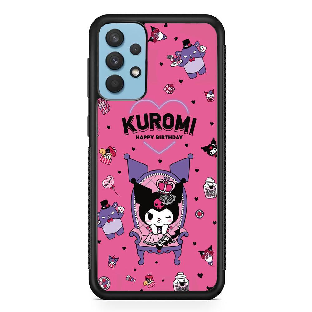 Kuromi Birthday Theme Samsung Galaxy A32 Case-Oxvistore