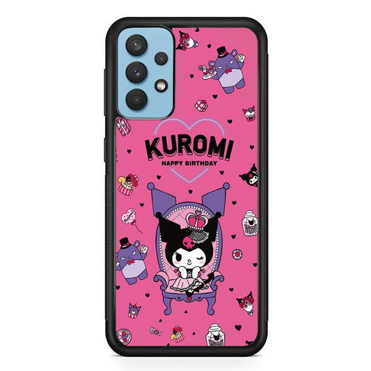 Kuromi Birthday Theme Samsung Galaxy A32 Case-Oxvistore