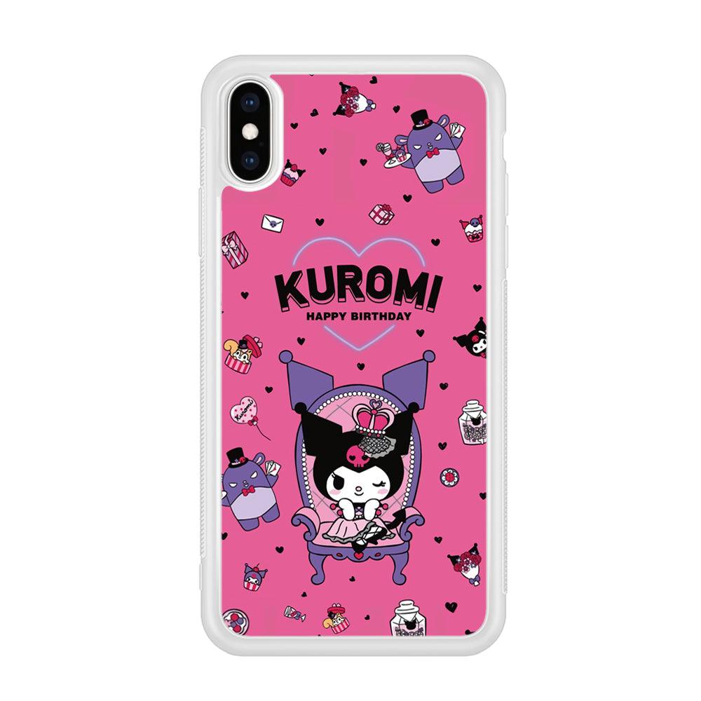 Kuromi Birthday Theme iPhone X Case-Oxvistore