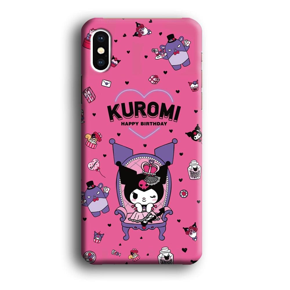 Kuromi Birthday Theme iPhone X Case-Oxvistore