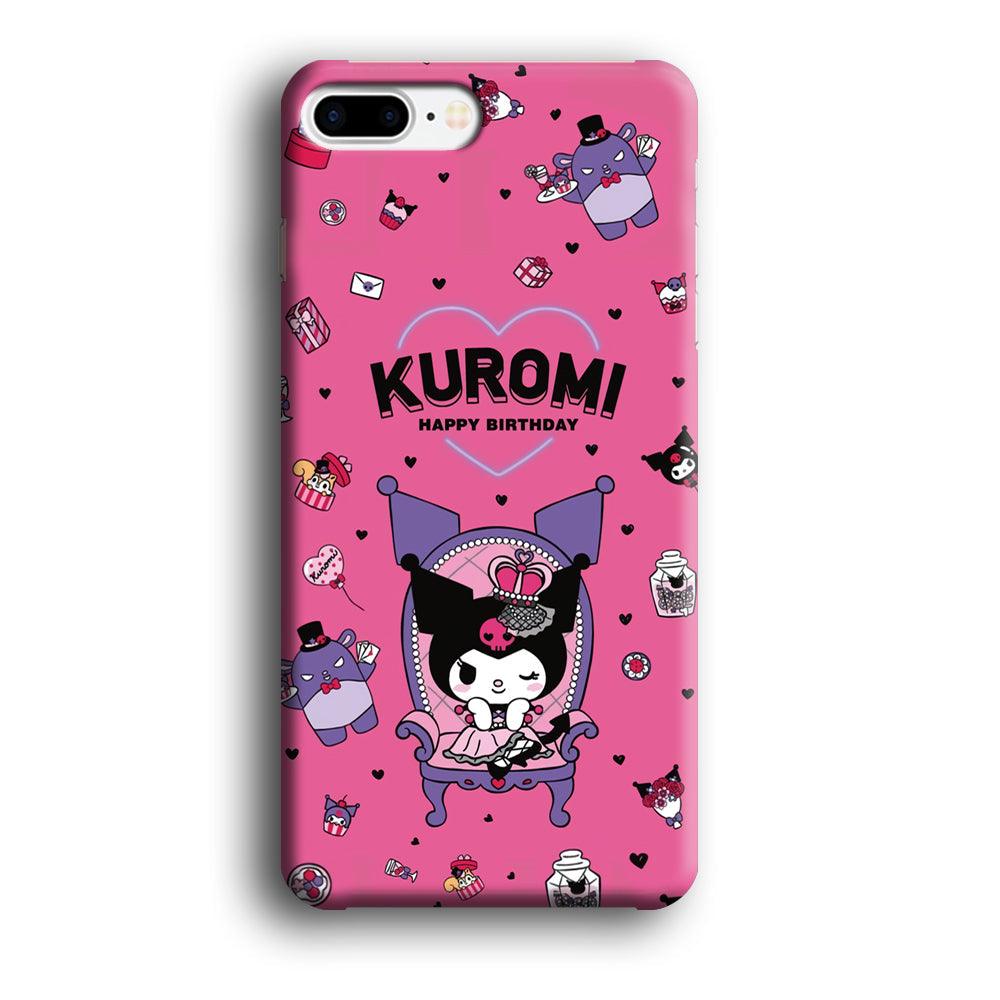 Kuromi Birthday Theme iPhone 8 Plus Case-Oxvistore