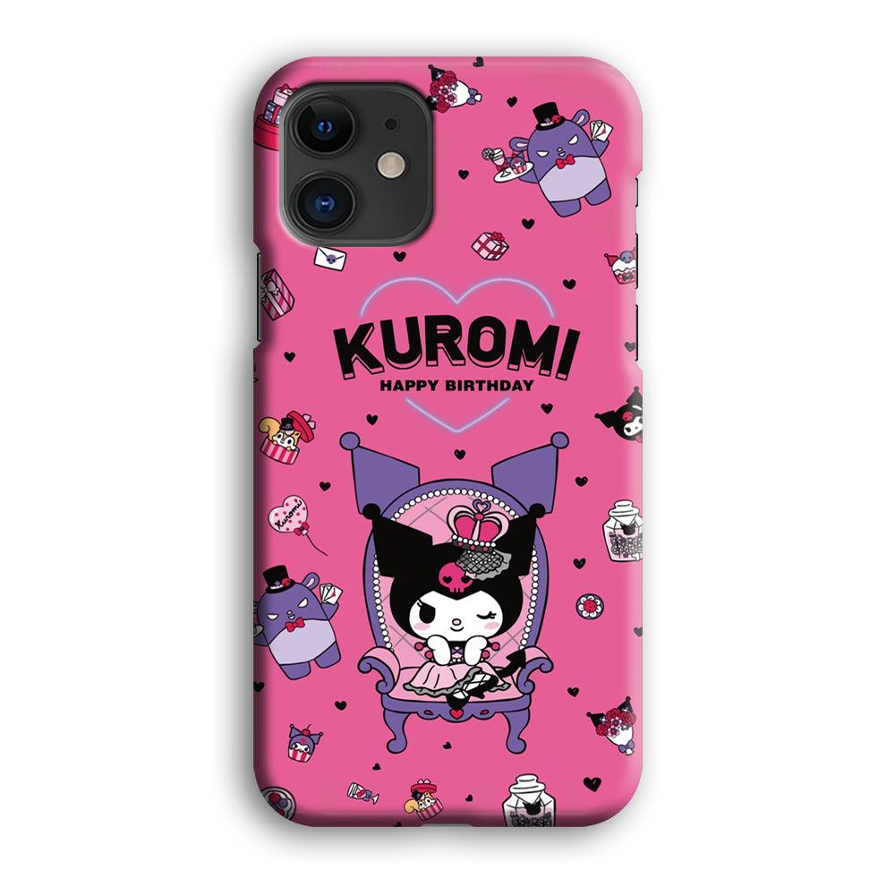 Kuromi Birthday Theme iPhone 12 Case-Oxvistore