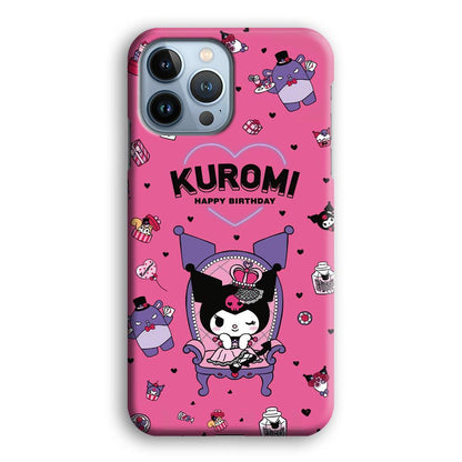 Kuromi Birthday Theme iPhone 15 Pro Case-Oxvistore