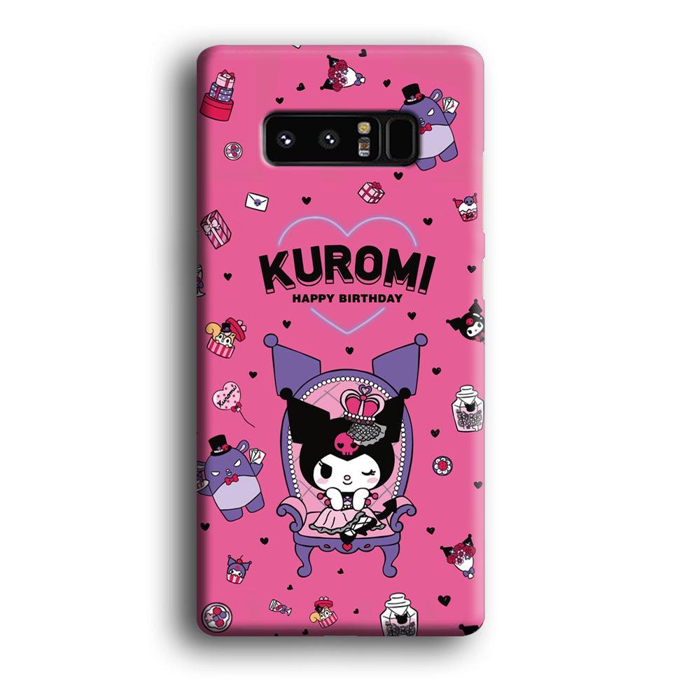 Kuromi Birthday Theme Samsung Galaxy Note 8 Case-Oxvistore