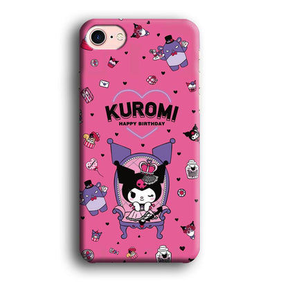 Kuromi Birthday Theme iPhone 8 Case-Oxvistore